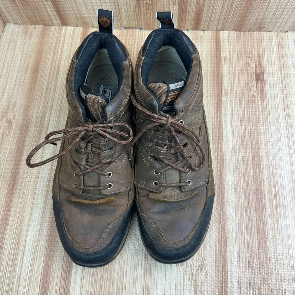 Ariat Shoes Mens Size 11EE ATS Terrain 10002182 Brown Leather Hiking Boots - Picture 3 of 11